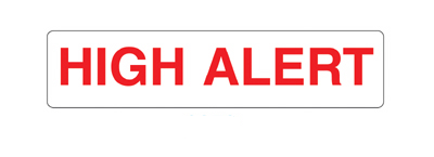 Barkley® Warning Label, 1.6 x 0.4 Inch